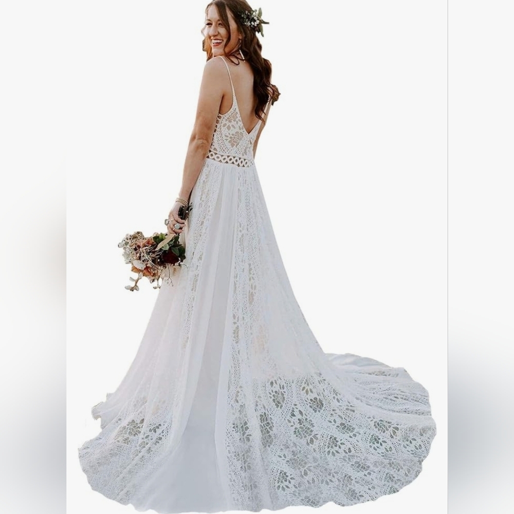 NWT Liposa Bohemian Wedding Dress